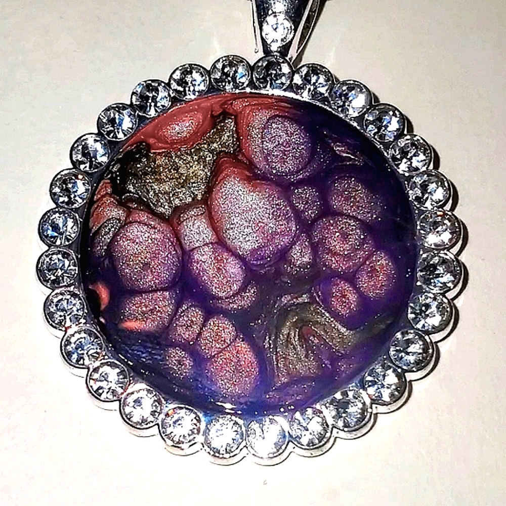 Beautiful Watercolor pendant necklace
